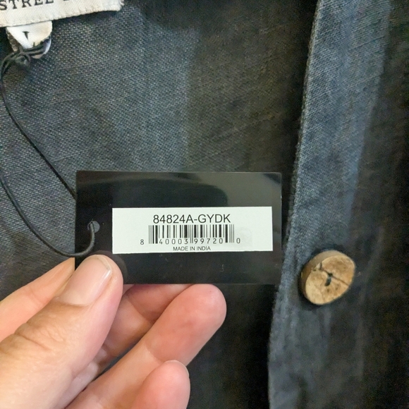 NWT Crosstree Lane Linen Jacket Lagenlook - Picture 3 of 7